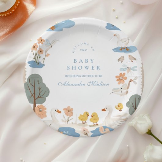 Dummer-Gans-Baby-Party  Pappteller