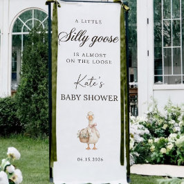 Dummer Gans Baby Shower Banner, Personalisierte Ga Banner