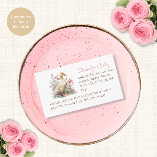 Dummer-Gans-Baby-Shower-Beilegerkarten Begleitkarte