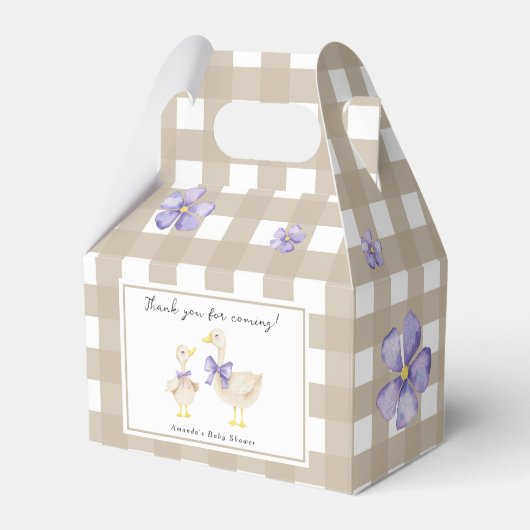 Dummer Gans Baby Shower Danke Geschenkschachtel (Vorderseite)