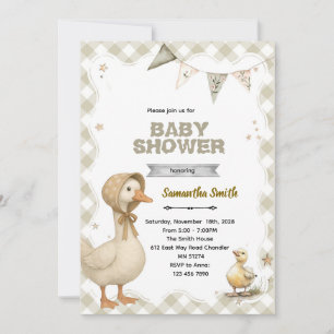 Dummer-Gans-Baby-Shower-Einladung Einladung