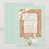 Dummer-Gans-Baby-Shower-Einladung Einladung (Vorne/Hinten)