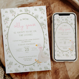 Dummer Gans Baby Shower Gans Baby Shower Einladung