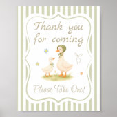 Dummer Gans Baby Shower Geschenk  Poster (Vorne)