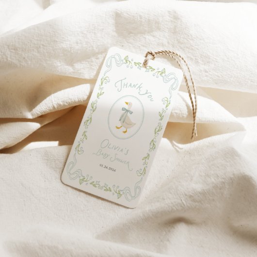 Dummer Gans Baby Shower Geschenkanhänger