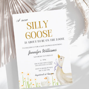 Dummer Gans Baby Shower Geschlechtsneutral Vintage Einladung