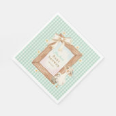 Dummer Gans Baby Shower Papier Servietten (Ecke)