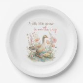 Dummer-Gans-Baby-Shower-Papierteller Pappteller (Vorderseite)