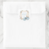 Dummer Gans Baby Shower Quadratischer Aufkleber (Tasche)