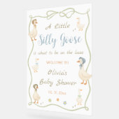Dummer-Gans-Baby-Shower-Willkommen Acrylschild (Winkel)
