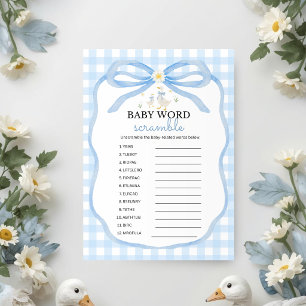 Dummer Gans Blaid Karo Baby Wortverwirrung Einladung