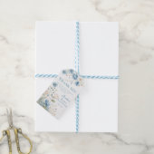 Dummer Gans Blau Wildblumen-Geschenk-Anhänger Geschenkanhänger (Mit Garn)