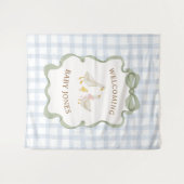 Dummer-Gans-Blaue-Baby-Party-Banner Wandteppich (Vorderseite (Horizontal))