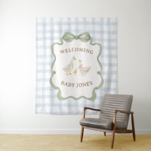 Dummer-Gans-Blaue-Baby-Party-Banner
