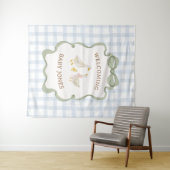 Dummer-Gans-Blaue-Baby-Party-Banner Wandteppich (Beispiel (Horizontal))