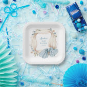 Dummer Gans Blaue Blumenpapierplatte Pappteller (Party)