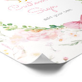 Dummer Gans Blush Rosa Schleife Benutzerdefiniert Poster (Ecke)
