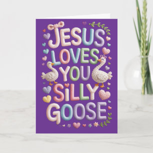 Dummer Gans Christlicher Valentinstag Liebe Glaube Karte