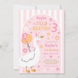 Dummer Gans Dummer-feier Drei Geburtstagsfeier  Einladung