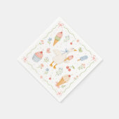 Dummer-Gans-Eiscreme-Sozial-Baby-Shower Serviette (Ecke)