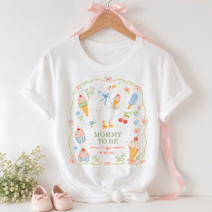 Dummer Gans Eiscreme-Sozial-Mommy-To-Be-Shirt T-Shirt