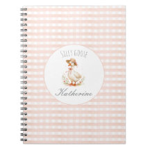 Dummer Gans Eleganter Rosa Mädchen Custom Name