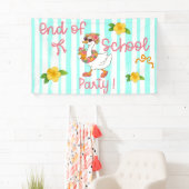 Dummer Gans Ende der Schulparty-Streifen Banner (Insitu)