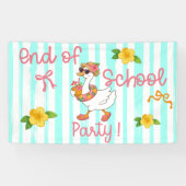 Dummer Gans Ende der Schulparty-Streifen Banner (Horizontal)