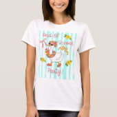 Dummer Gans Ende der Schulparty-Streifen T-Shirt  (Vorderseite)