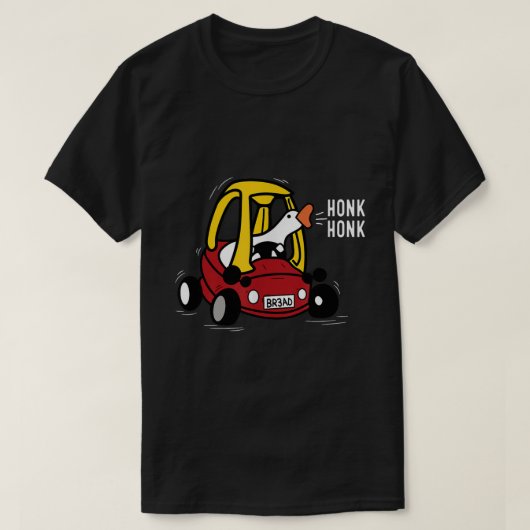Dummer-Gans-fahren-Meme-Hup-Hup-Design T-Shirt (Design vorne)