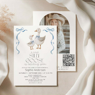 Dummer Gans Foto-Registrierung Baby Shower  Einladung
