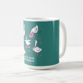 Dummer-Gans-Gang Lustiges-Gans-Shirt Kaffeetasse (VorderseiteRechts)