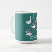 Dummer-Gans-Gang Lustiges-Gans-Shirt Kaffeetasse (Vorderseite Links)