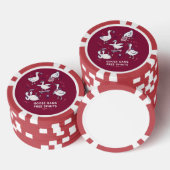 Dummer-Gans-Gang Lustiges-Gans-Shirt Pokerchips (Stapel)
