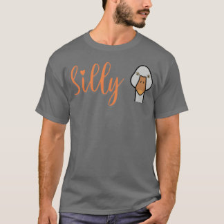 Dummer Gans Ganskopf Lustiges Tier Quirky Vogel bo T-Shirt