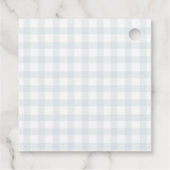 Dummer Gans-Gingham-Birthday-Geschenkanhänger Geschenkanhänger (Rückseite)