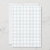 Dummer-Gans-Gingham-Einladung zum 1. Geburtstag Einladung (Rückseite)