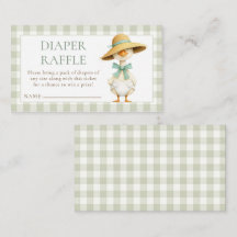 Dummer-Gans-Gingham-Windel-Verlosung-Baby-Party 