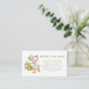 Dummer Gans Gooseberry Bücher für Baby Shower Begleitkarte
