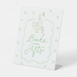 Dummer Gans Grüne Florale Babyparty Bücher & Gesch Sockelschild