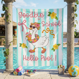 Dummer Gans Hallo Sommerparty Streifen Wandteppich