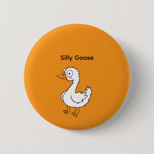 Dummer-Gans-Knopf Button (Vorderseite)