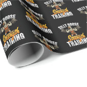 Dummer-Gans-Krafttraining-Hantel-Meme Geschenkpapier (Rolleneckpunkt)