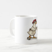 Dummer-Gans-Kunstlehrer | | Lustige Gans auf Sco Kaffeetasse (Vorderseite Links)