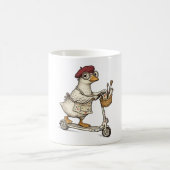 Dummer-Gans-Kunstlehrer | | Lustige Gans auf Sco Kaffeetasse (Mittel)