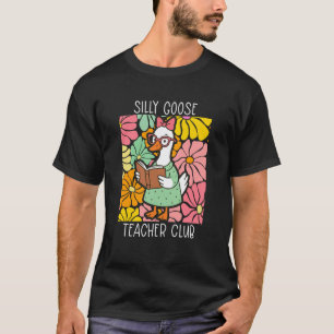 Dummer-Gans-Lehrer-Club, Retro-lustiger-Lehrer-Tea T-Shirt