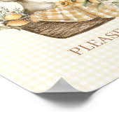 Dummer Gans-Limonen-Baby-Shower-Geschenke-Schild Poster (Ecke)