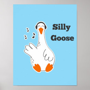 Dummer Gans, Lustige Gans, Gansliebhaber Poster