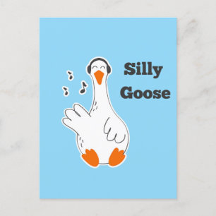 Dummer Gans, Lustige Gans, Gansliebhaber Postkarte