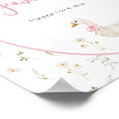 Dummer-Gans-Mädchen-Baby-Shower-Geschenke Poster (Ecke)